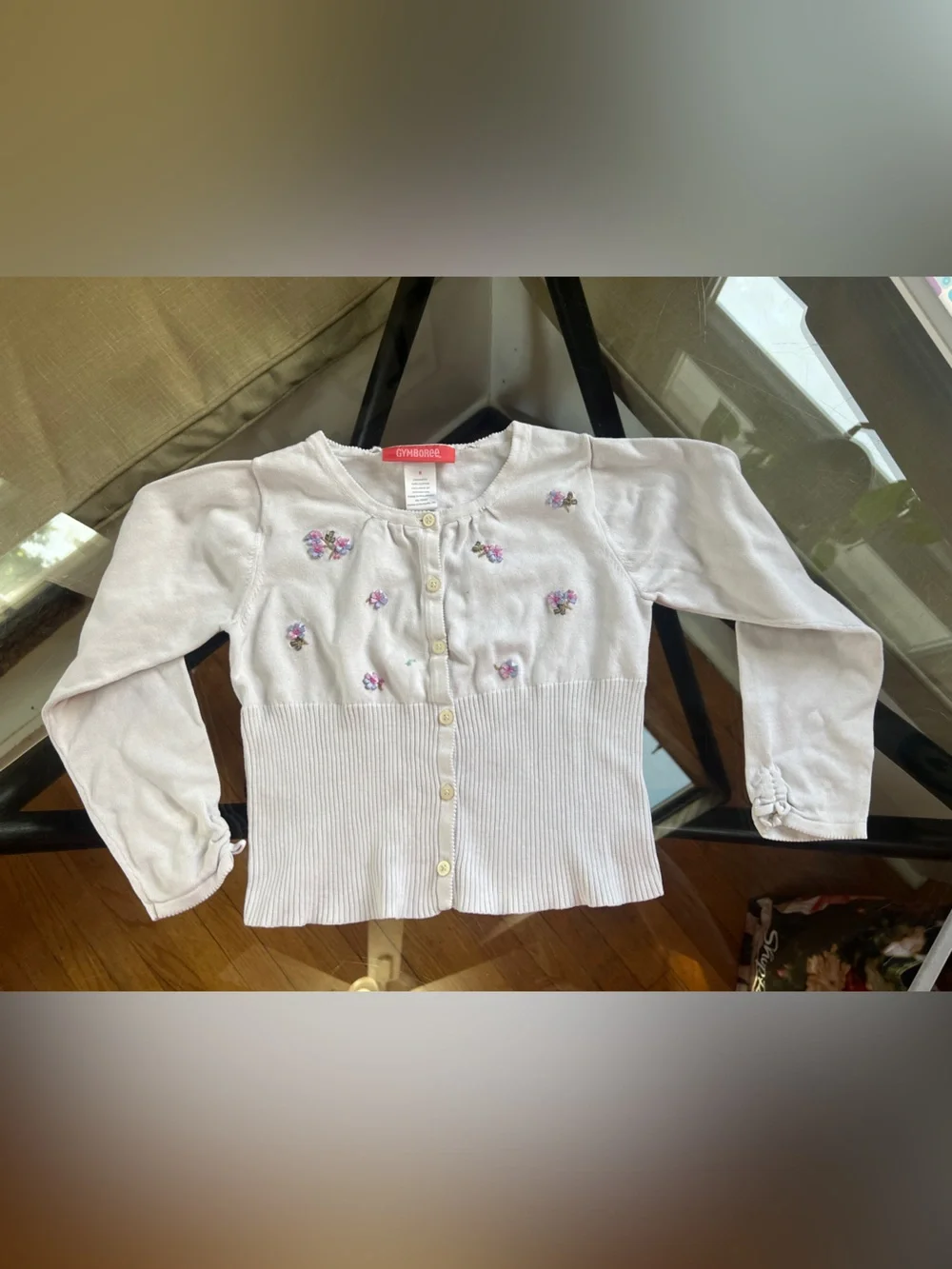 Gymboree girls Embroidered Knit Cardigan